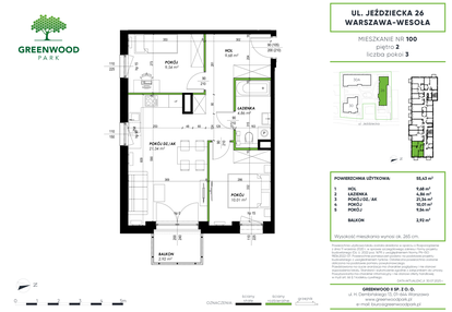 Mieszkanie w inwestycji: Greenwood Park