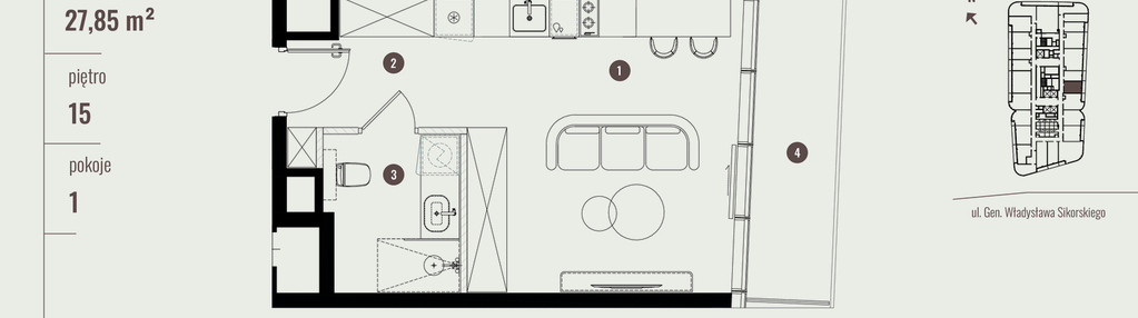 Mieszkanie w inwestycji: Quorum Tower