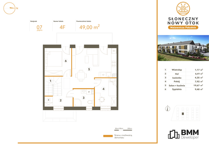 Mieszkanie w inwestycji: Słoneczny Nowy Otok - Malownicza Południe etap II