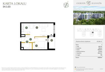 Mieszkanie w inwestycji: Ogrody Julianów