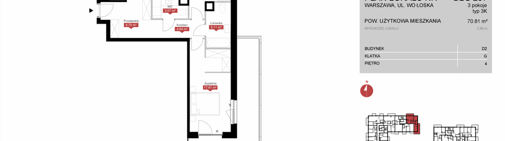 Mieszkanie w inwestycji: Modern Mokotów etap 4, budynek D1 i D2