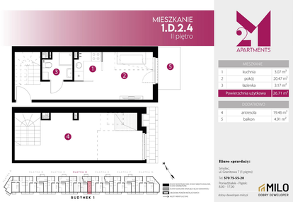 Mieszkanie w inwestycji: 2M Apartments etap IV