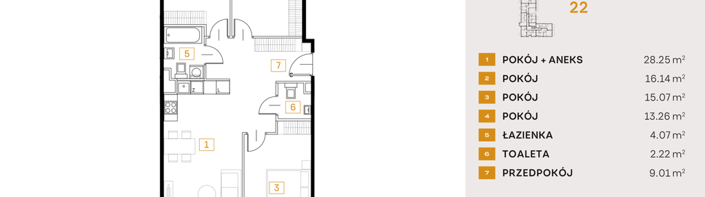 Mieszkanie w inwestycji: Osiedle Fi bud. 22, 24