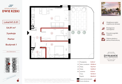 Mieszkanie w inwestycji: Apartamenty Dwie Rzeki