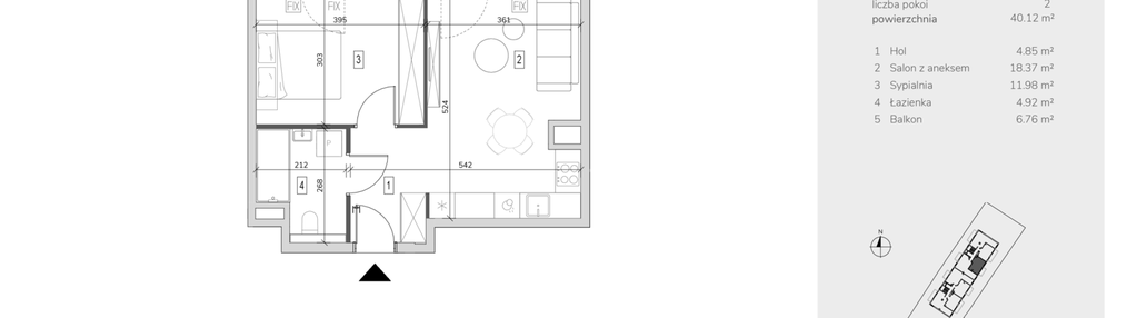 Mieszkanie w inwestycji: Orzechowa 2