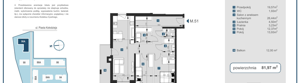 Mieszkanie w inwestycji: Piasta Towers bud. 90A
