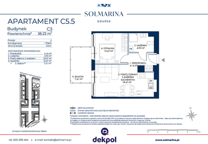 Mieszkanie w inwestycji: Sol Marina etap III