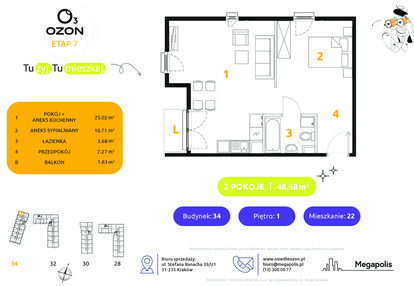 Mieszkanie w inwestycji: Osiedle Ozon etap VII