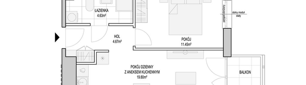 Mieszkanie w inwestycji: Wiszące Ogrody bud. T13