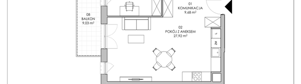 Mieszkanie w inwestycji: Skwer Harmonia II