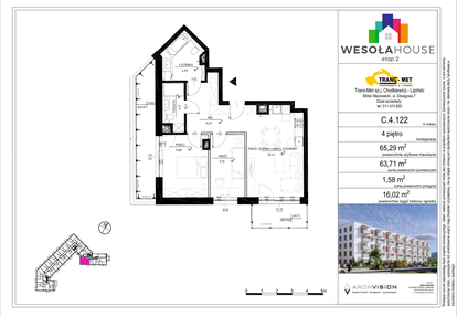 Mieszkanie w inwestycji: Wesoła House Etap II