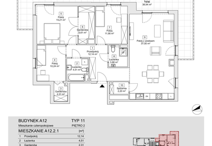 Mieszkanie w inwestycji: Zacisze Marcelin IIIa