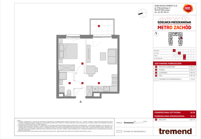 Mieszkanie w inwestycji: Dzielnica Mieszkaniowa Metro Zachód - etap 8