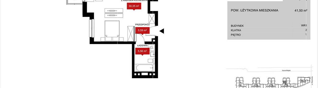 Mieszkanie w inwestycji: Przystań Reymonta