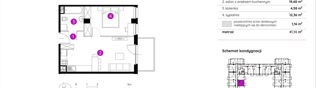 Mieszkanie w inwestycji: Murapol Apartamenty na Wzgórzu - bud. 4 i 5