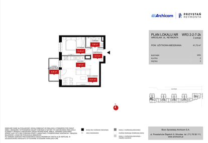 Mieszkanie w inwestycji: Przystań Reymonta etap II