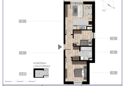 Mieszkanie w inwestycji: Szczytno Dąbrowskiego - etap 3