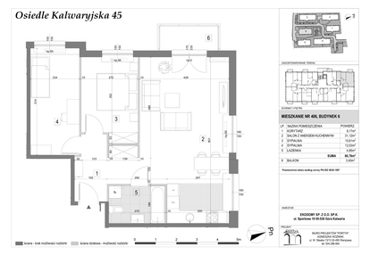 Mieszkanie w inwestycji: Osiedle Kalwaryjska 45