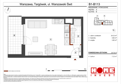 Mieszkanie w inwestycji: Warszawski Świt etap VIII