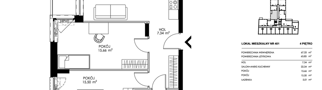 Mieszkanie w inwestycji: Chronos