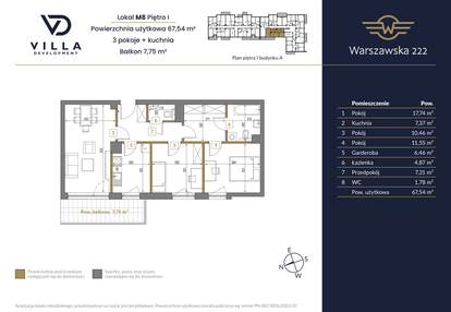 Mieszkanie w inwestycji: Warszawska 222