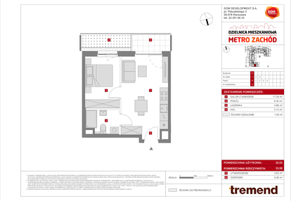 Mieszkanie w inwestycji: Dzielnica Mieszkaniowa Metro Zachód - etap 8.2