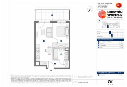 Mieszkanie w inwestycji: Mokotów Sportowy 3.1