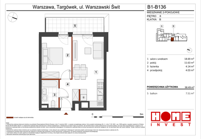Mieszkanie w inwestycji: Warszawski Świt etap VIII