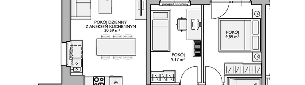 Mieszkanie w inwestycji: Wiszące Ogrody