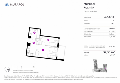 Mieszkanie w inwestycji: Murapol Agosto