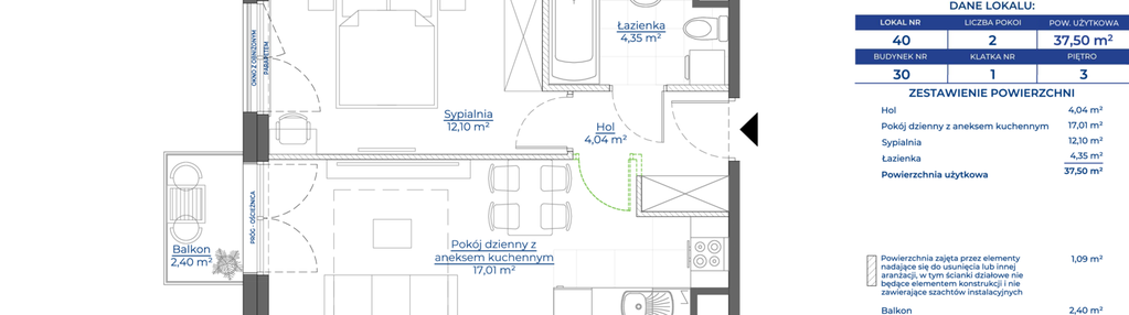 Mieszkanie w inwestycji: Osiedle Dolina Prądnika