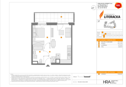 Mieszkanie w inwestycji: Apartamenty Literacka etap 2.2