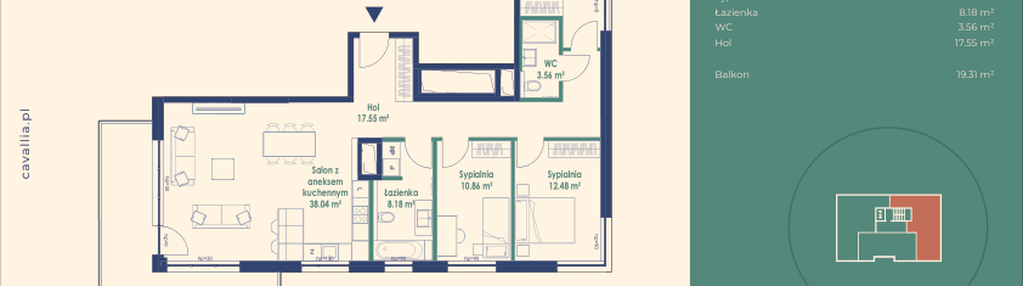 Mieszkanie w inwestycji: Cavallia