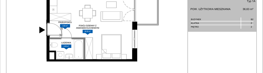 Mieszkanie w inwestycji: Flow - bud. B2 A i bud. B2 B