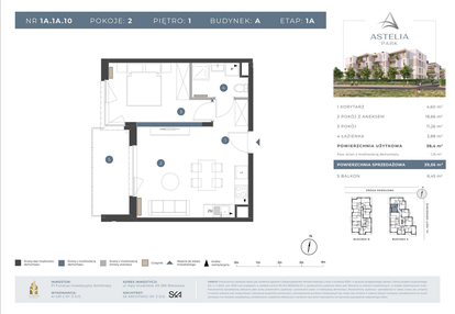 Mieszkanie w inwestycji: Astelia Park etap 1A i 3