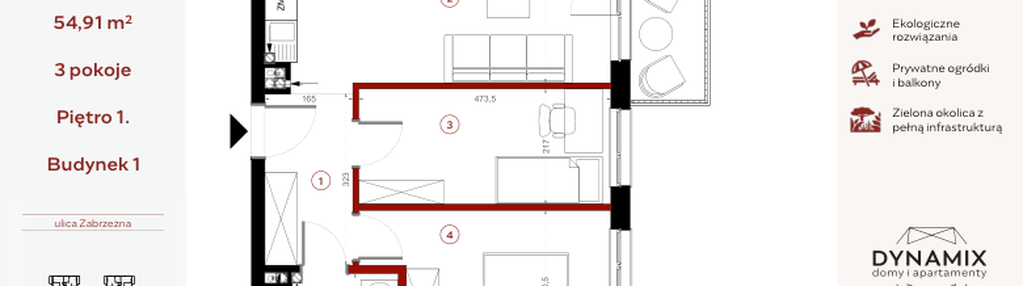 Mieszkanie w inwestycji: Apartamenty Dwie Rzeki