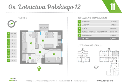 Mieszkanie w inwestycji: Os. Lotnictwa Polskiego 12