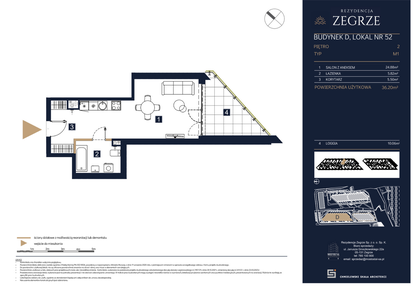 Mieszkanie w inwestycji: Rezydencja Zegrze etap III