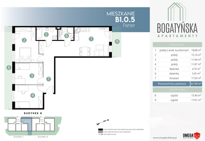 Mieszkanie w inwestycji: Bogatyńska Apartamenty - Etap II