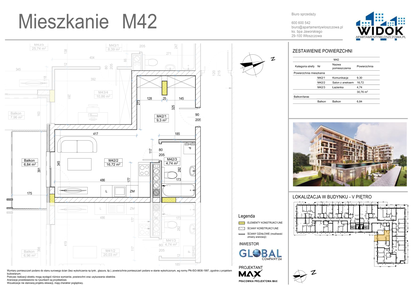 Mieszkanie w inwestycji: Apartamenty Widok Włoszczowa