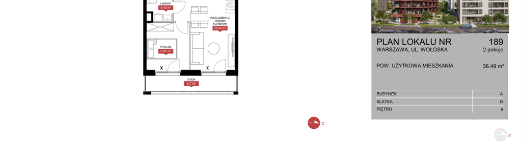 Mieszkanie w inwestycji: Modern Mokotów etap 1 budynek A, B1 i B2