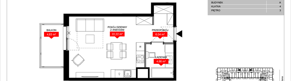 Mieszkanie w inwestycji: Osiedle Bociana 5