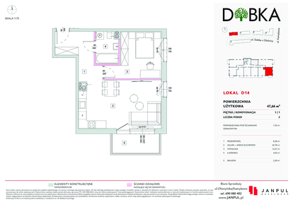 Mieszkanie w inwestycji: Dobka