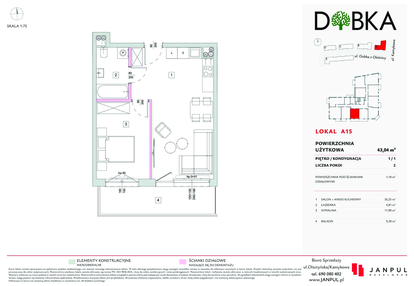 Mieszkanie w inwestycji: Dobka