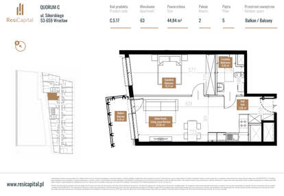 Mieszkanie w inwestycji: Quorum Apartments