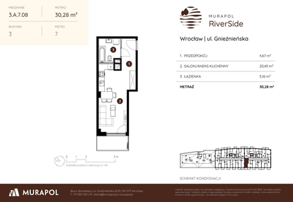 Mieszkanie w inwestycji: Murapol RiverSide
