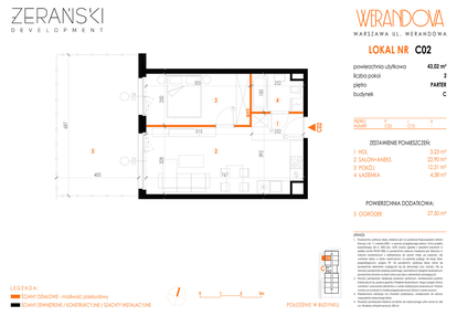 Mieszkanie w inwestycji: Werandova