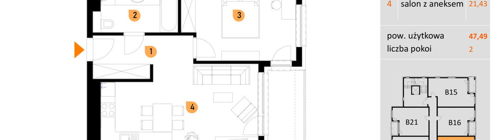 Mieszkanie w inwestycji: Apartamenty Konarskiego