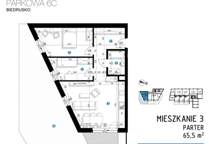 Mieszkanie w inwestycji: Parkowa 6AC - ETAP III
