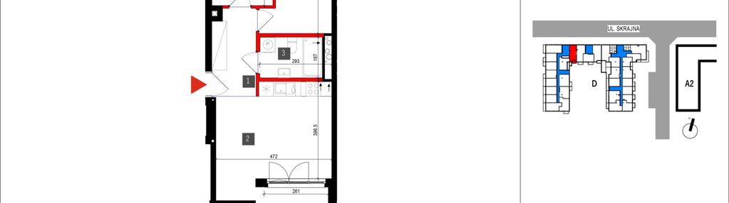 Mieszkanie w inwestycji: Skrajna 9 bud. D